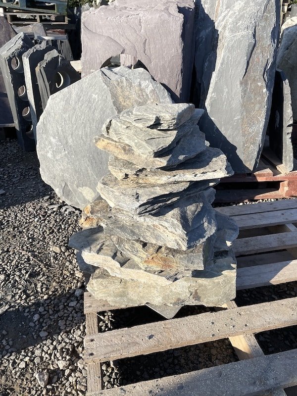 500mm slate pyramid water feature