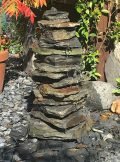 600mm Slate Stack Pyramid Water Feature | Welsh Slate Water Features