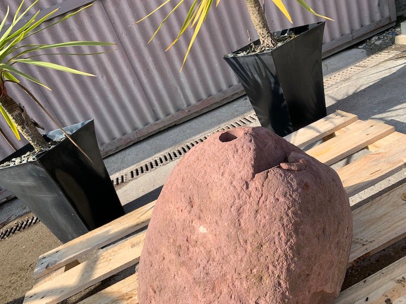 Red Boulder 2 | Welsh Slate Water Features