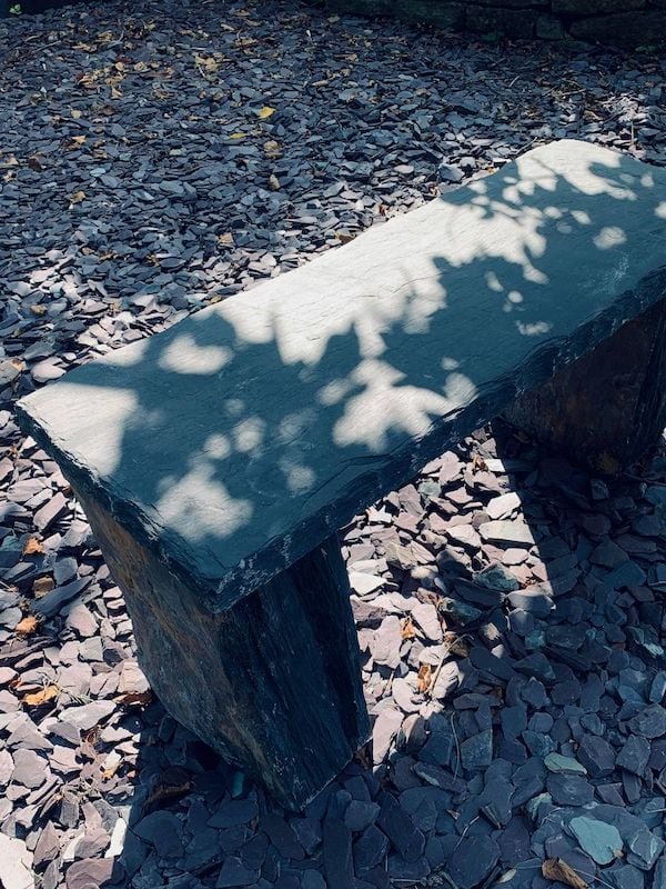 Welsh Slate Bench Customer 02 | Welsh Slate Water Features