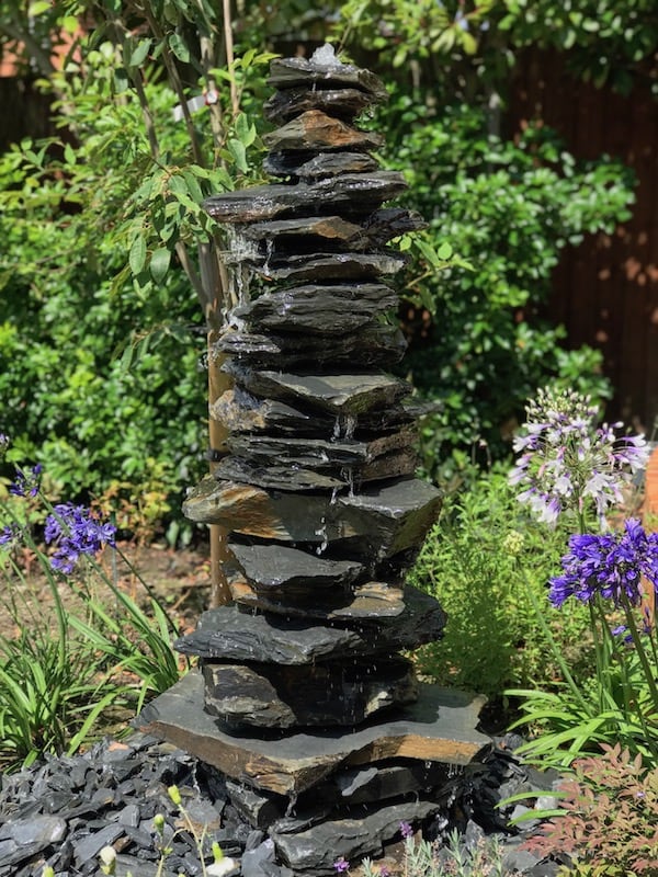 1200mm Slate Pyramid Water Feature 02 | Welsh Slate Water Features