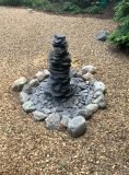 900mm Slate Pyramid Customer Photo 02 | Welsh Slate Water Features