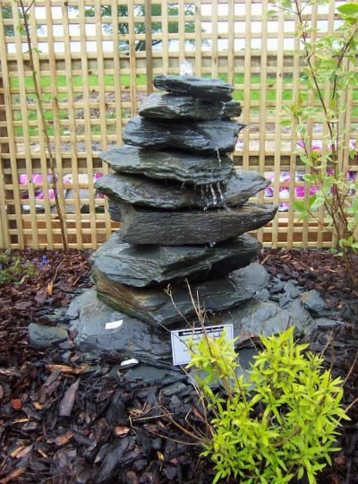 1050mm Slate Pyramid Water Feature
