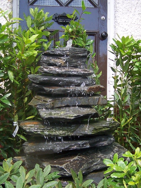 Slate Pyramid Water Feature Example 06