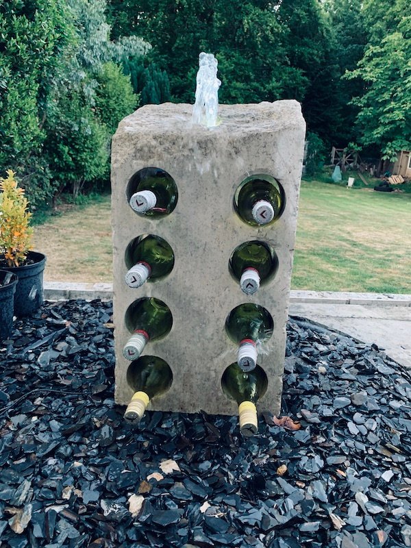 Water Feature Wine Rack WFWR4