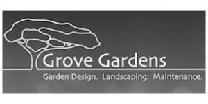 Grove Gardens Logo B+W | Welsh Slate Water Features