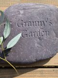 Grannys Garden Engraved Slate Paddlestone | Welsh Slate Water Features