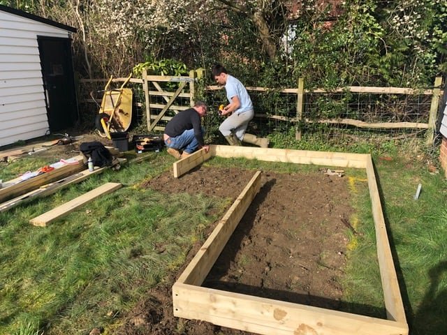 How To Make Raised Vegetable Beds | Welsh Slate Water Features 08