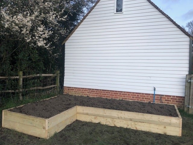 How To Make Raised Vegetable Beds | Welsh Slate Water Features 09