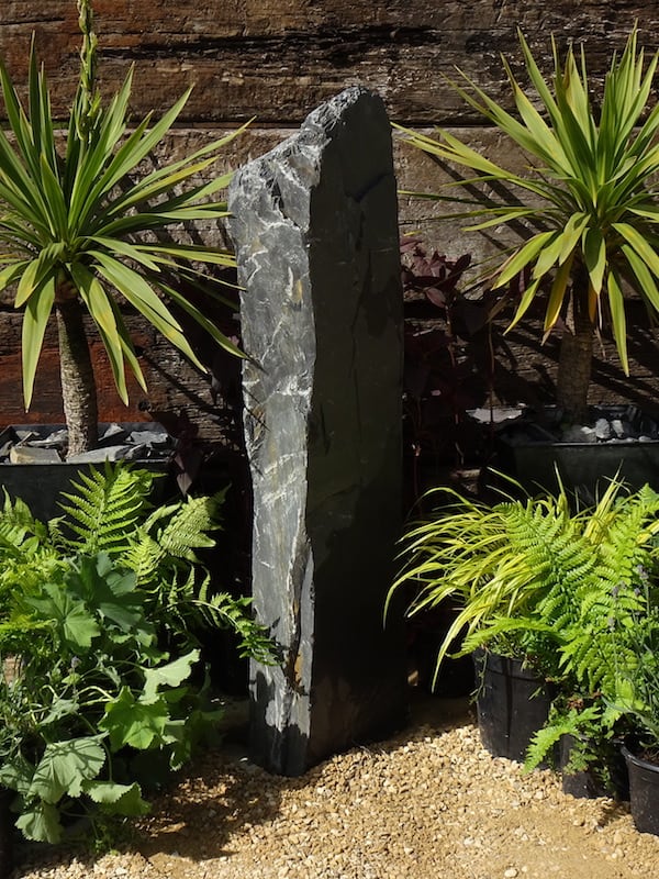 Slate Monolith SM90 Standing Stone | Welsh Slate Water Features 06