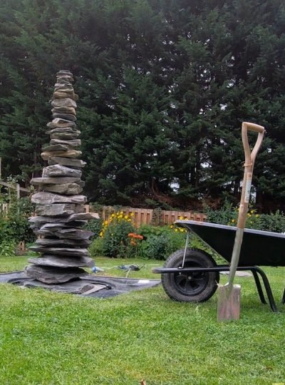 1828mm Slate Pyramid Water Feature
