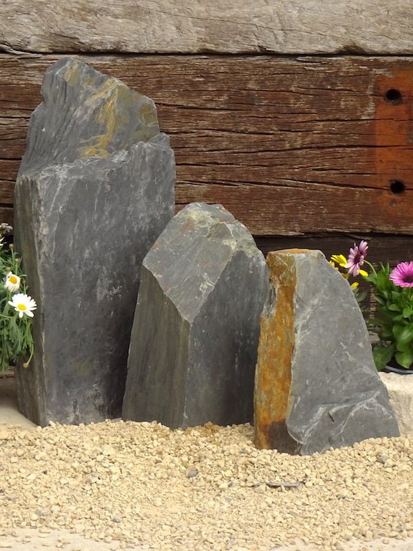 Triad of Stones TS03 02 | Welsh Slate Water Features