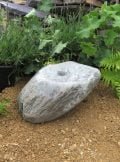 grey blue and white boulder water feature