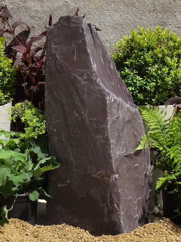 Japanese Monolith JM13 Standing Stone | Welsh Slate Water Features 02