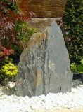 Japanese Monolith JM33 Standing Stone | Welsh Slate Water Features 02