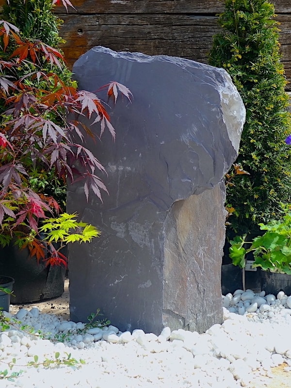 Slate Monolith SM239 Standing Stone | Welsh Slate Water Features 01