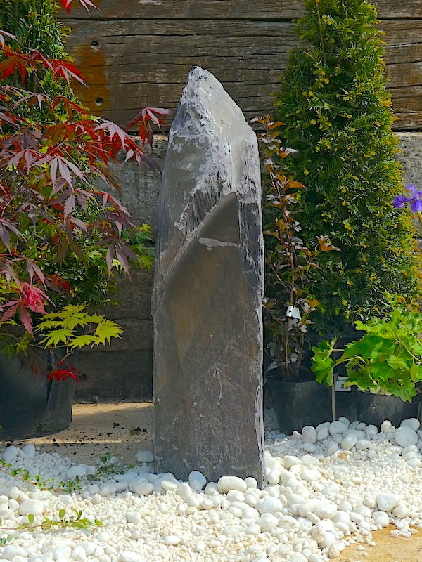 Slate Monolith SM239 Standing Stone | Welsh Slate Water Features 03