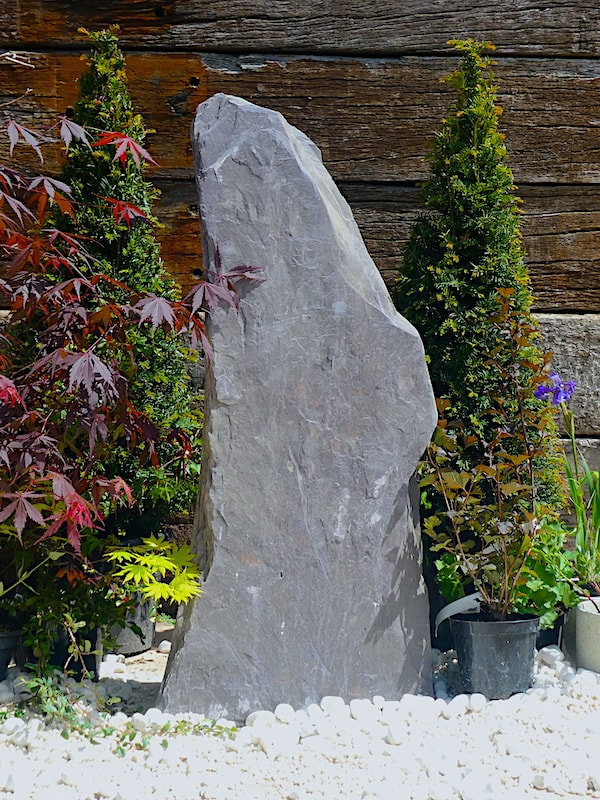 Slate Monolith SM243 Standing Stone | Welsh Slate Water Features 3