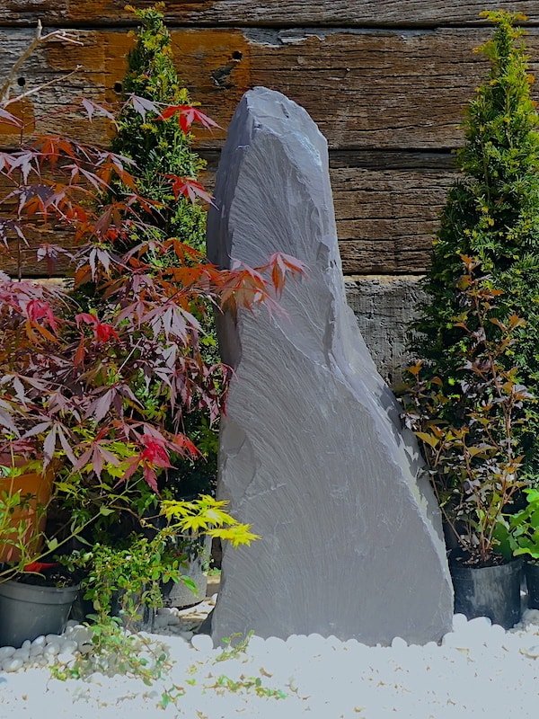 Slate Monolith SM244 Standing Stone | Welsh Slate Water Features 01