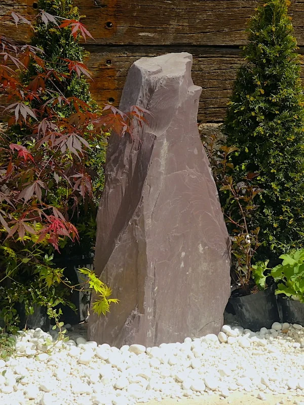 Slate Monolith SM247 Standing Stone | Welsh Slate Water Features 1