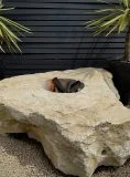 natural stone firepit