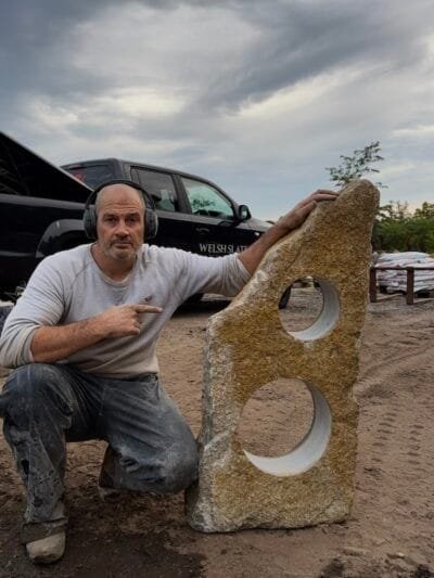 Stone Monolith SM288 Standing Stone | Welsh Slate Water Features 08