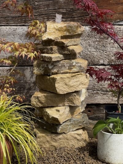 750mm Stone Pyramid Water Feature | Welsh Slate Water features