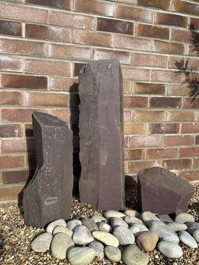Triad of Stones TS13 | Welsh Slate Water Features