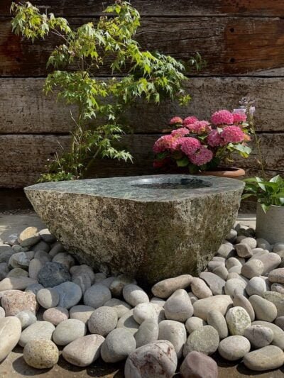 Stone Bird Bath SBB19 | Welsh Slate Water Features