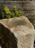 Stone Boulder Bird Bath SBB21 | Welsh Slate Water Features 06
