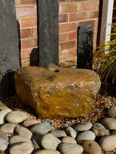 Glacial Boulder SB130 Water Feature | Welsh Slate Water Features 07