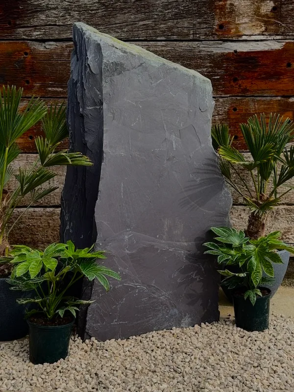 Slate Monolith SM319 Standing Stone | Welsh Slate Water Features 07