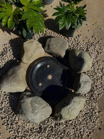 Glacial Boulder Reservoir Surround 450 | Welsh Slate Water Features 04
