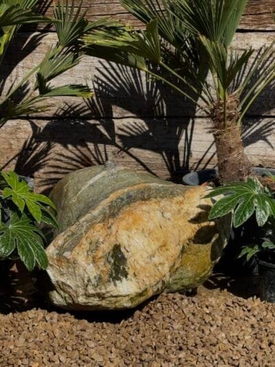 Glacial Boulder SB150 Water Feature | Welsh Slate Water Features 02