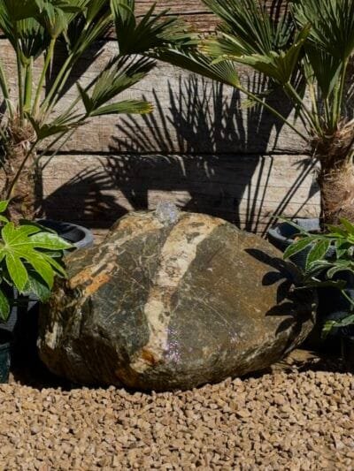 Glacial Boulder SB143 Water Feature | Welsh Slate Water Features 03