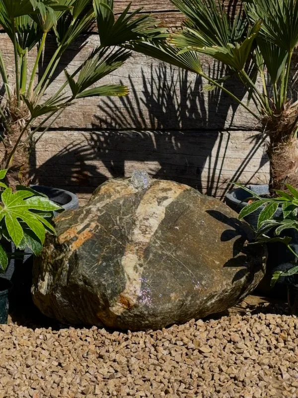 Glacial Boulder SB143 Water Feature | Welsh Slate Water Features 03