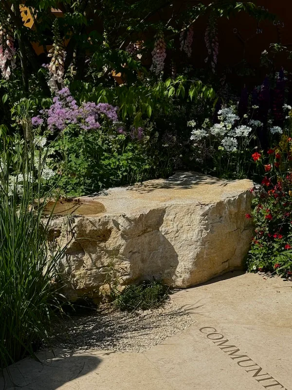 Tackle HIV Challenging Stigma Design Manoj Malde RHS Chelsea 2025 | Welsh Slate Water Features 01
