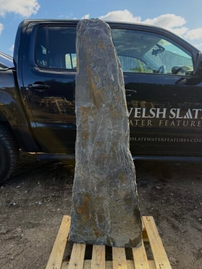 Slate Monolith SM351 Standing Stone | Welsh Slate Water Features 01