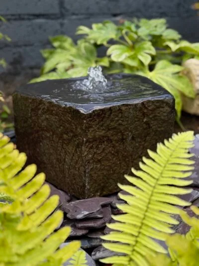 Basalt Boulder Water Feature SB186 | Welsh Slate Water Features 07