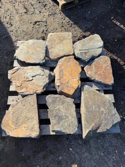 Slate Stepping Stones Pack of 9 | Welsh Slate Water Features 10