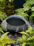 Stone Bowl Bird Bath SBB25 | Welsh Slate Water Features 01