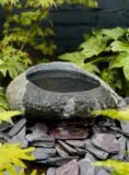 Stone Bowl Bird Bath SBB25 | Welsh Slate Water Features 05