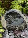 Stone Bowl Bird Bath SBB25 | Welsh Slate Water Features 06