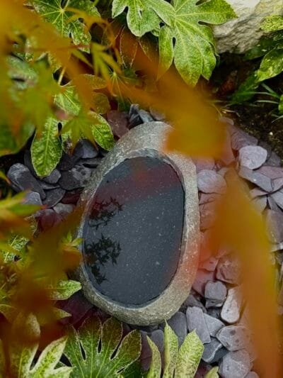 Stone Bowl Bird Bath SBB26 | Welsh Slate Water Features 02