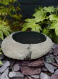 Stone Bowl Bird Bath SBB27 | Welsh Slate Water Features 02