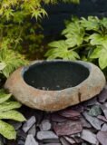 Stone Bowl Bird Bath SBB28 | Welsh Slate Water Features 01
