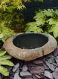 Stone Bowl Bird Bath SBB28 | Welsh Slate Water Features 01