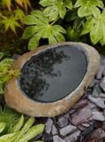 Stone Bowl Bird Bath SBB28 | Welsh Slate Water Features 02