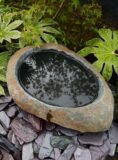 Stone Bowl Bird Bath SBB28 | Welsh Slate Water Features 06