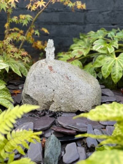 Glacial Boulder Water Feature SB190 | Welsh Slate Water Features 03